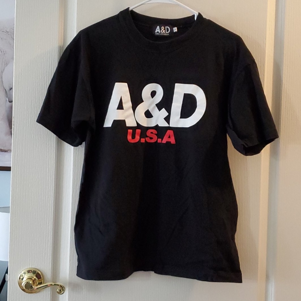 Aero & Drome USA Mens Black Short Sleeve T-Shirt